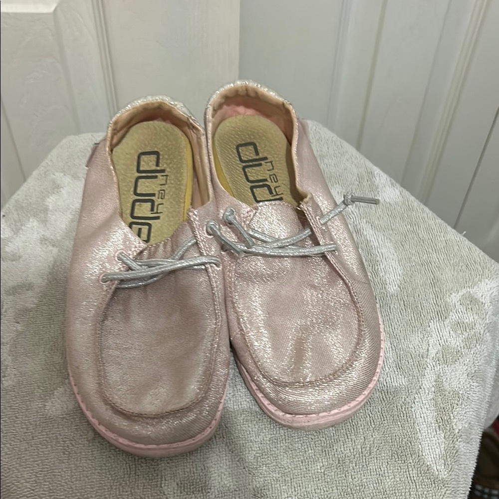 Hey Dude Pink Moccasins Soft Slip-On Shoes